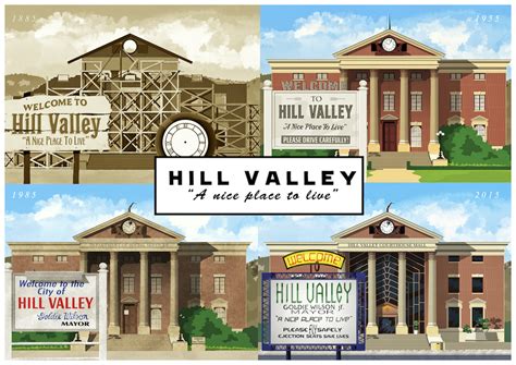 Hill Valley - | Digital art prints, Art prints, Best places to live