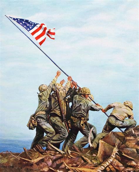 Iwo Jima Flag Raising Wallpaper - WallpaperSafari