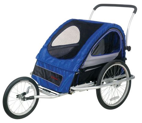 Schwinn Mark III Double Bike Trailer and Jogging Stroller (Blue/Black) (B000IOTM3Y) | Amazon ...