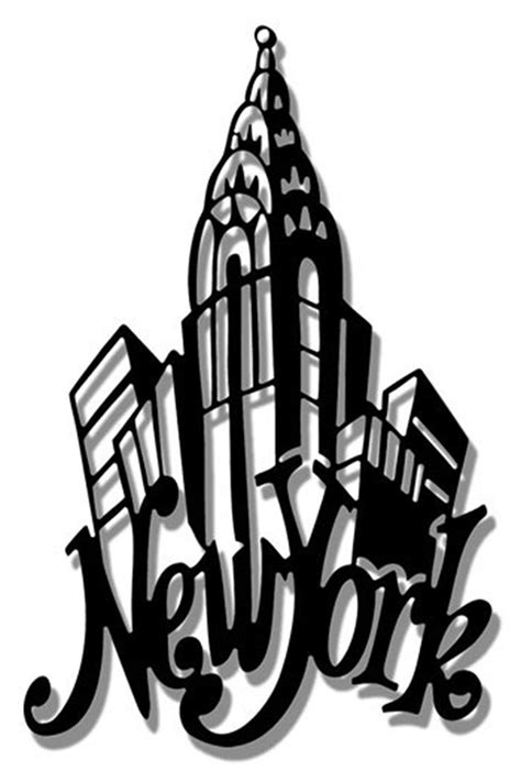 I Love New York, Metal Wall Art | City silhouette, Clip art, Free clip art