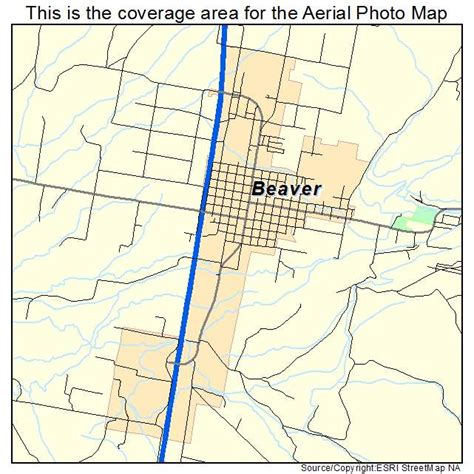 Aerial Photography Map of Beaver, UT Utah