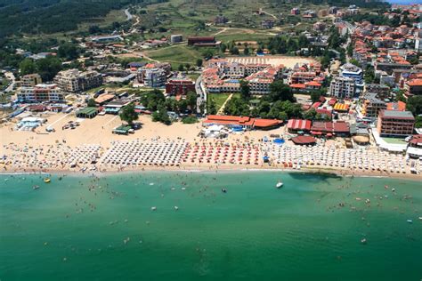 Bulgaria - Sunny Beach - Aerial view of Town of Sozopol, Burgas Region ...