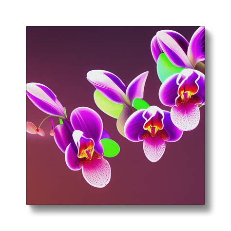 Vibrant Purple Orchid - Canvas – artAIstry