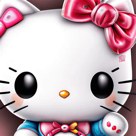 Hello Kitty Kawaii Chibi Hyper Realistic Intricate Detail Graphic ...