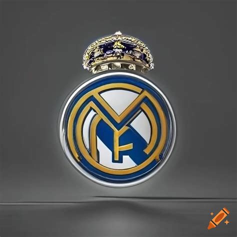 Real madrid logo black and white on Craiyon