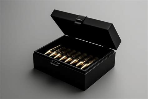 Bullet box ammunition black. AI | Free Photo - rawpixel