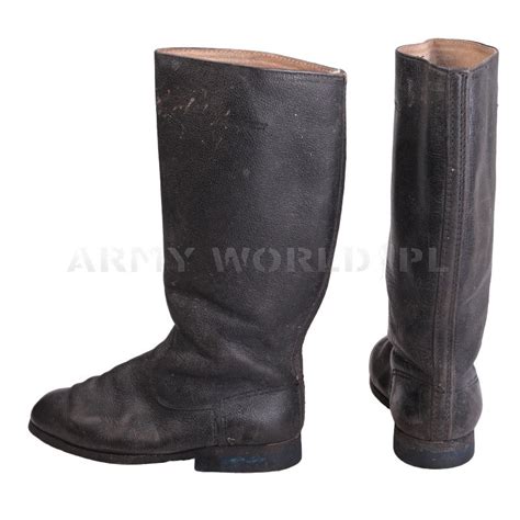 German Army Jackboots Leather Genuine Military Surplus Used | SHOES \ Jackboots / Combat Boots ...