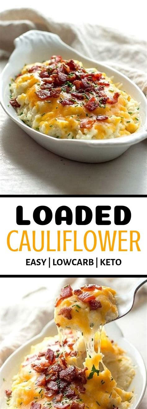 Loaded Cauliflower (Low carb | Keto) - Shelia Recipes