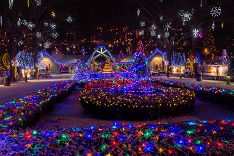 Christmas Light Display at the National Shrine of Our Lady of La ...