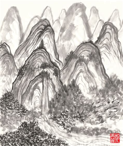 Chinese ink paintings (collection) | Mei-Li Nieuwland Illustration