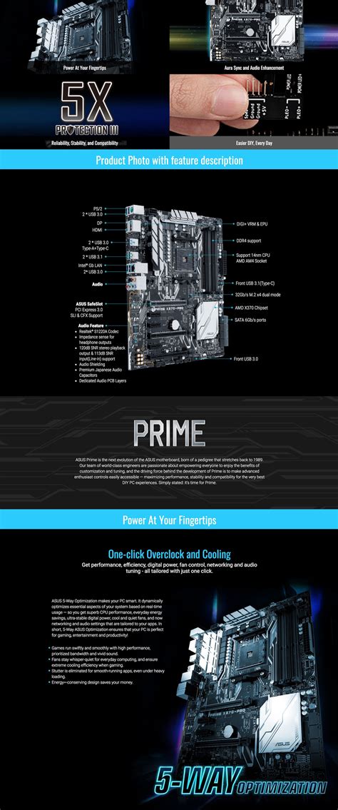 Asus Prime x370-PRO Motherboard – F 1Tech Computers