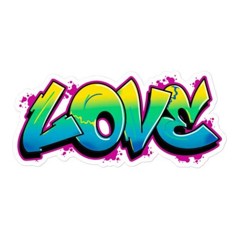 Love Graffiti Sticker - Etsy