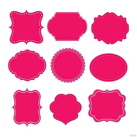 FREE Label Vector Template - Download in Word, Google Docs, Illustrator, Photoshop, EPS, SVG ...