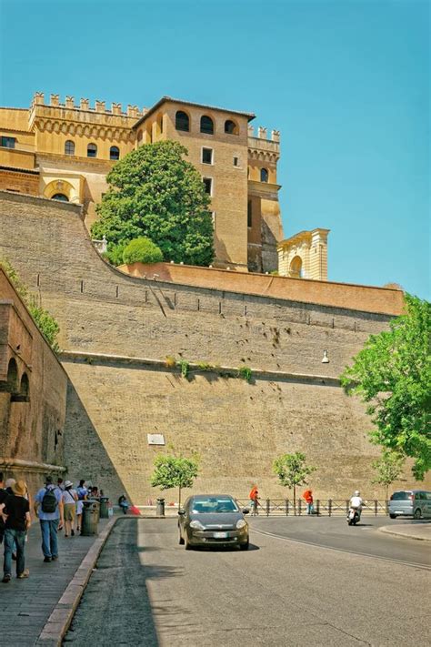 Vatican Wall in Old City of Rome in Italy Editorial Image - Image of ...