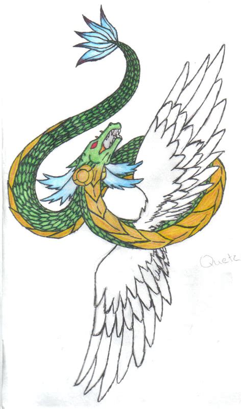 Feathered serpent colored by rahloo on DeviantArt