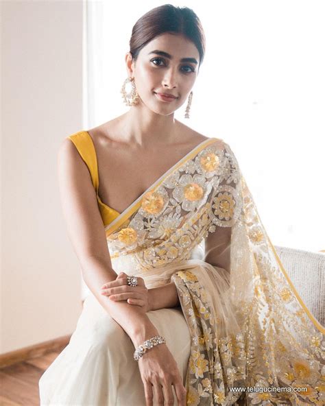 Pooja Hegde looks stunning in Saree pictures | Page 2 | Telugu Cinema