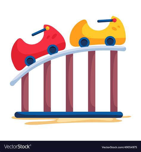 Roller coaster Royalty Free Vector Image - VectorStock