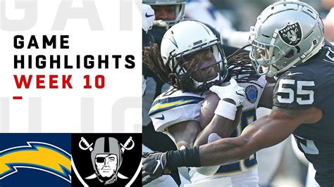 Chargers vs. Raiders Week 10 Highlights | NFL 2018 - YouTube