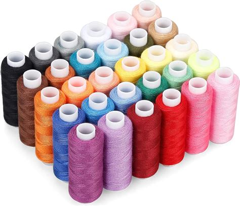 Amazon.com: CiaraQ Sewing Threads Kits, 30 Colors Polyester 250 Yards ...