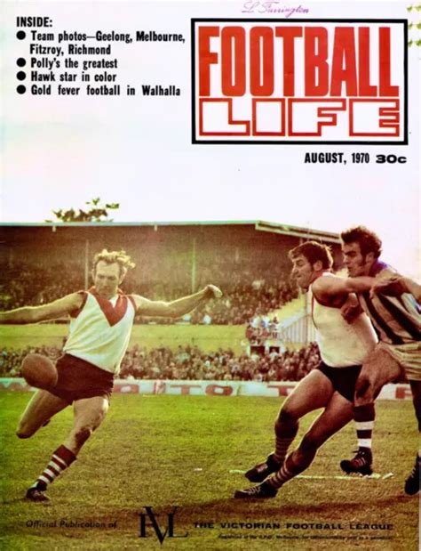 AUG 1970 VFL Football Life Magazine Bob Skilton Brownlow South Melbourne Swans $45.00 - PicClick AU