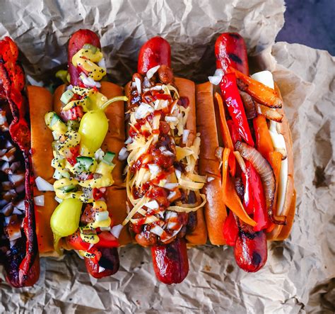 Chicago Hot Dog. Chicago Dog Toppings. How to create the ultimate Gourmet Hot Dogs with all of ...