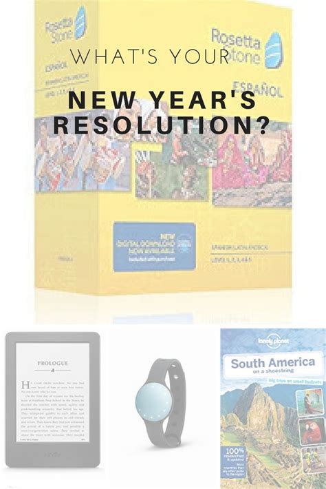 What's your New Year's Resolution? Find a gift to match it!