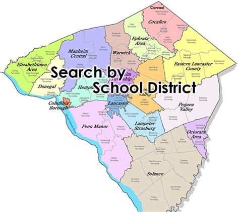 Lancaster County School Districts Map - Cities And Towns Map