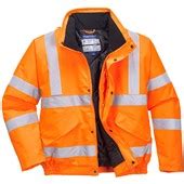 Portwest RT32 Orange RIS Hi Vis Bomber Jacket | Safetec Direct
