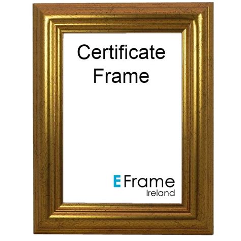 Certificate Frame A4 Gold - EFrame Ireland