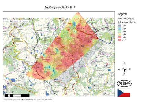 QGIS map example of a dose rate survey. | Download Scientific Diagram