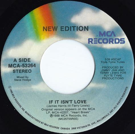 New Edition - If It Isn't Love (1988, Vinyl) | Discogs