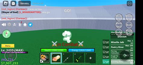 Pvp with dough mobile vs top pc : r/bloxfruits