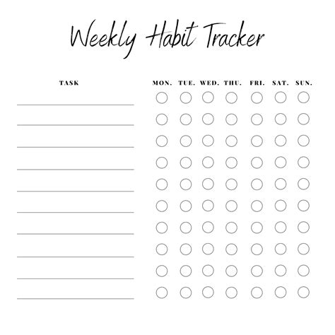 Free Digital Weekly Habit Trackers (8 Designs!) - Self-Care Sunday, Love