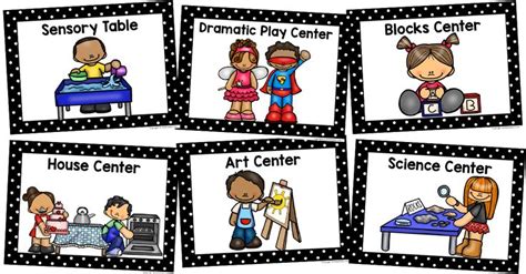 Center Signs for Preschool Pre-K Classroom | Preschool center signs, Preschool center labels ...