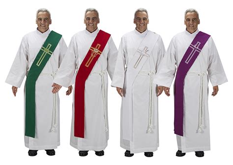 Lucia Deacon Stoles Set of 4 colors - O'Connors Church Supply