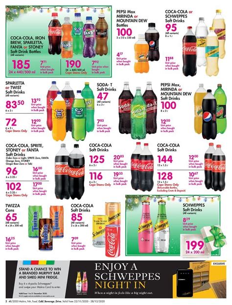 Makro Specials Cold Beverages | Makro Catalogue | Makro Festive 2020