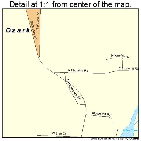 Ozark Missouri Street Map 2955766