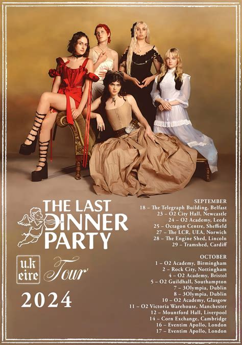 THE LAST DINNER PARTY Prelude to Ecstasy 2024 Tour Poster