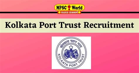 Kolkata Port Trust Recruitment 2021 - Apply For 03 Posts