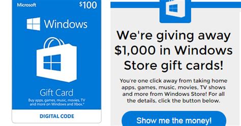 Coupons And Freebies: Microsoft Windows Store Gift Card Giveaway - 29 Winners Win $25, $50 or ...