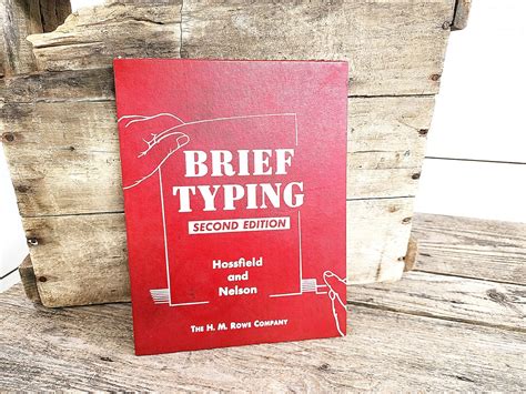 Vintage Typing Book, Brief Typing Second Edition, Copyright 1962 ...