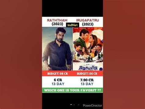 Raththam Vs irugapatru Movie Comparison || Box Office #shorts #jawan # ...