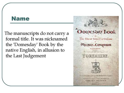 The Domesday Book - презентация онлайн