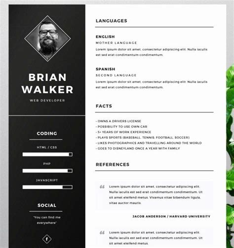 √ 25 Adobe Resume Template Free in 2020 | Resume template word, Best ...