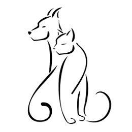 Cat and dog (Shelter) cat dog original tribal tattoo design