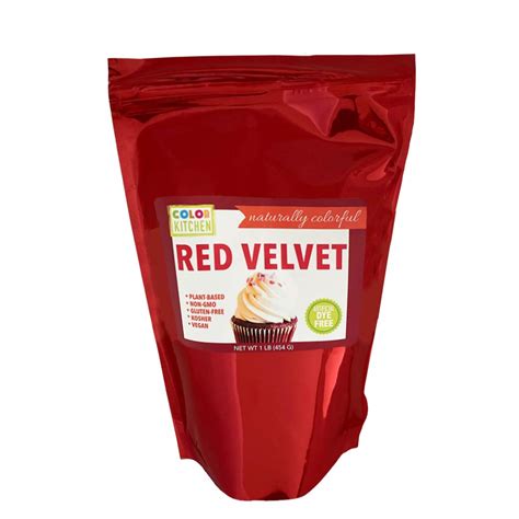 Amazon.com : ColorKitchen Red Velvet Food Coloring Powder (1lb Bulk Bag) Naturally Sourced ...