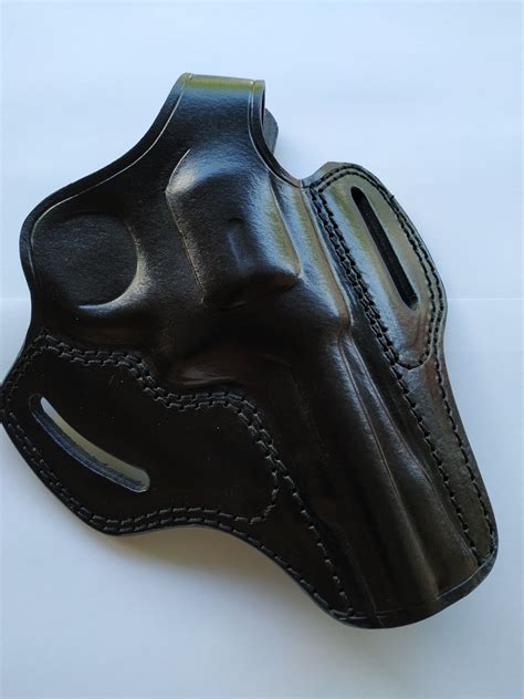 Leather Belt Holster for Smith and Wesson 38 Special ctg 4 Barrel (R.H – cal38