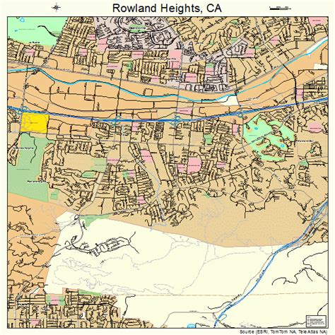 Rowland Heights California Street Map 0663218