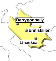 County Fermanagh map, travel information, holidays, hotels & accommodation