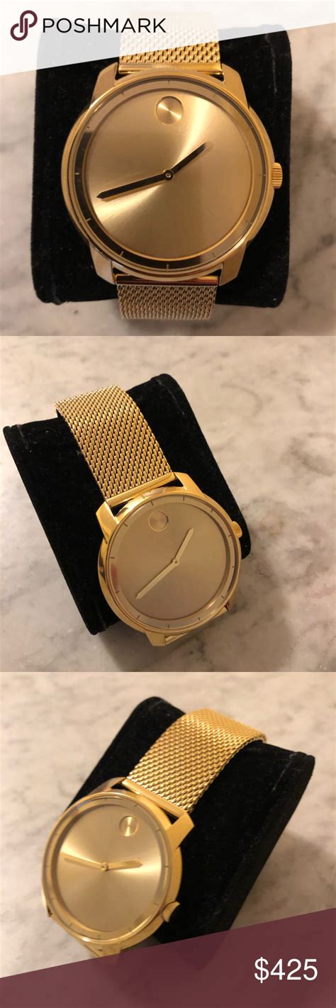 Movado Bold Gold 44mm Quartz Watch | Movado bold gold, Quartz watch ...